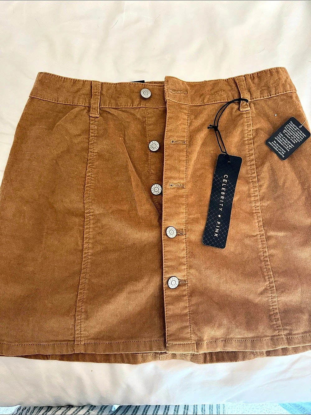 Current Air Corduroy Mini Skirt in Brown Size Small NWT